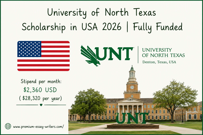 University of North Texas Scholarship in USA 2026 | Apply Now