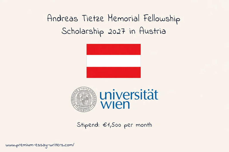 Andreas Tietze Memorial Fellowship Scholarship 2027 in Austria | Fully Funded Research Opportunity