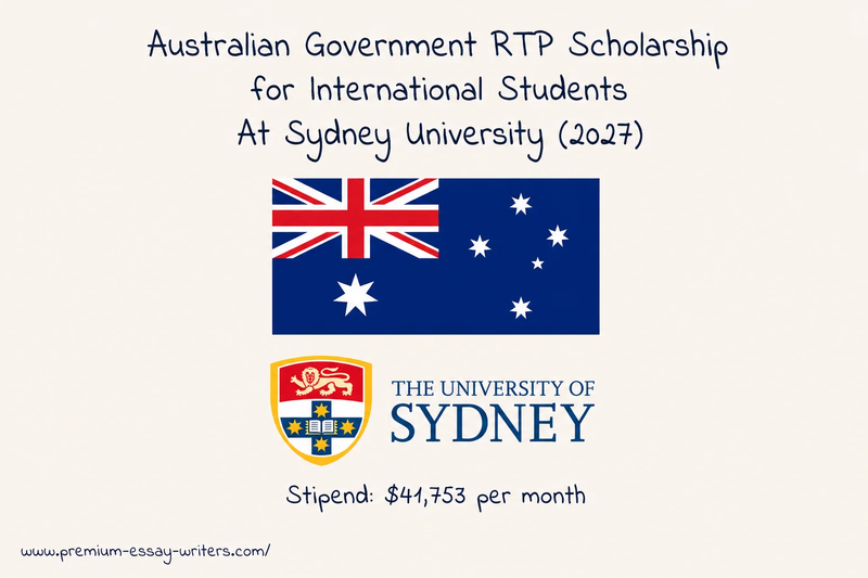 Australian Government RTP Scholarship for International Students At Sydney University (2027)