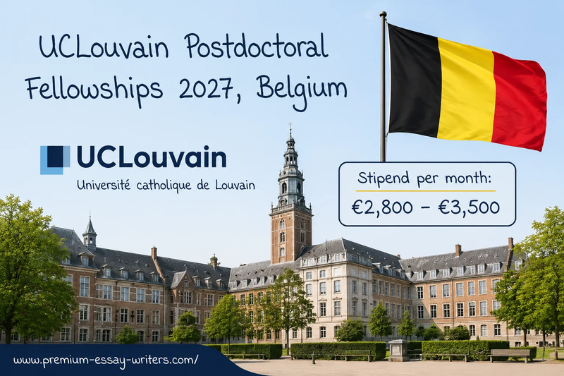 UCLouvain Incoming Postdoctoral Fellowships 2027 in Belgium (Fully Funded) | Apply Now