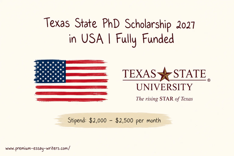 Texas State PhD Scholarship 2027 in USA | Fully Funded Doctoral Opportunity