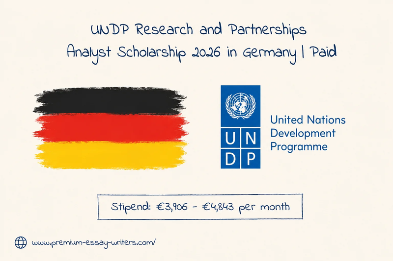 UNDP Research and Partnerships Analyst Scholarship 2026 in Germany | Paid International Opportunity