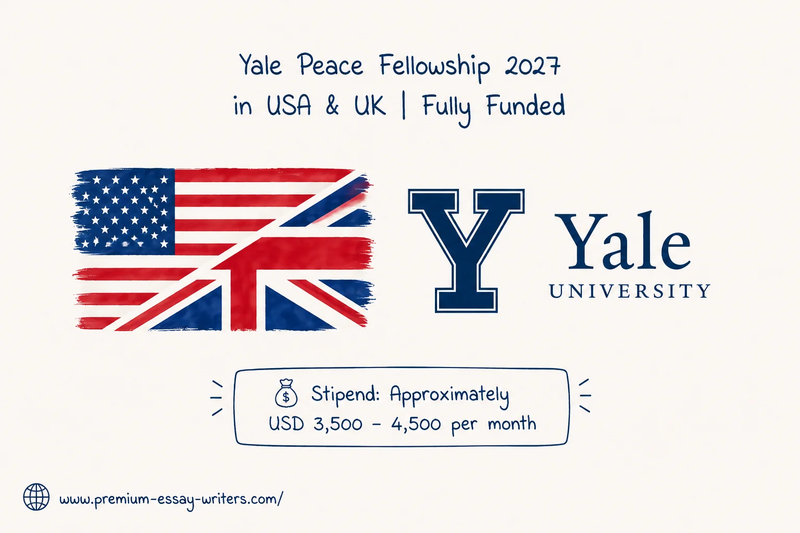 Yale Peace Fellowship 2027 in USA & UK | Fully Funded Opportunity