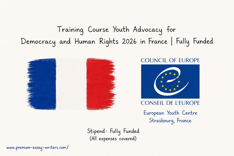 Youth Advocacy Training 2026 France | Fully Funded Course