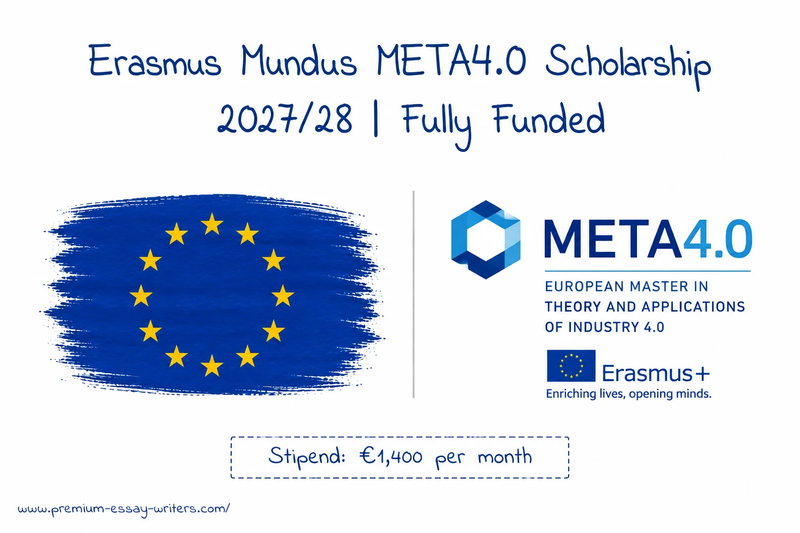 Erasmus Mundus META4.0 Scholarship 2027/28 | Fully Funded