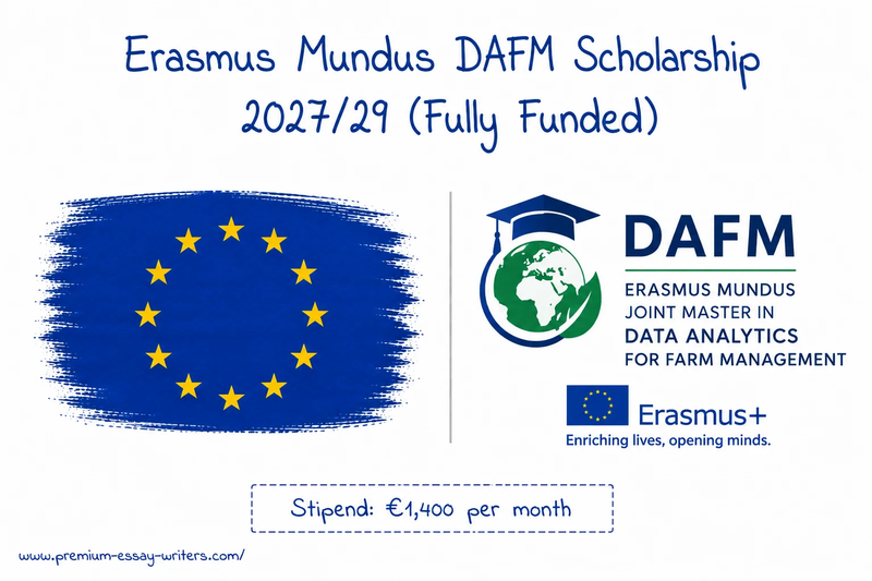 Erasmus Mundus DAFM Scholarship 2027/29 (Fully Funded)