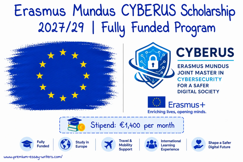Erasmus Mundus CYBERUS Scholarship 2027/29 | Fully Funded Program