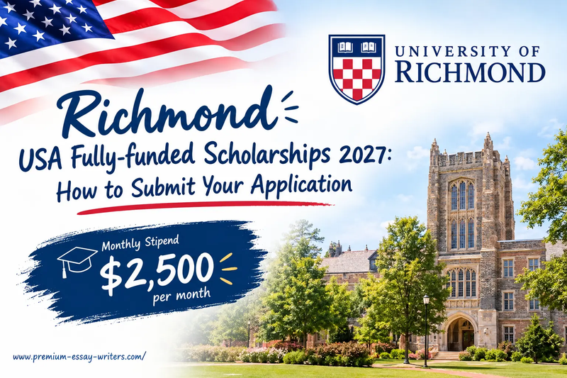 Richmond USA Fully-funded Scholarships 2027 (Apply Now)