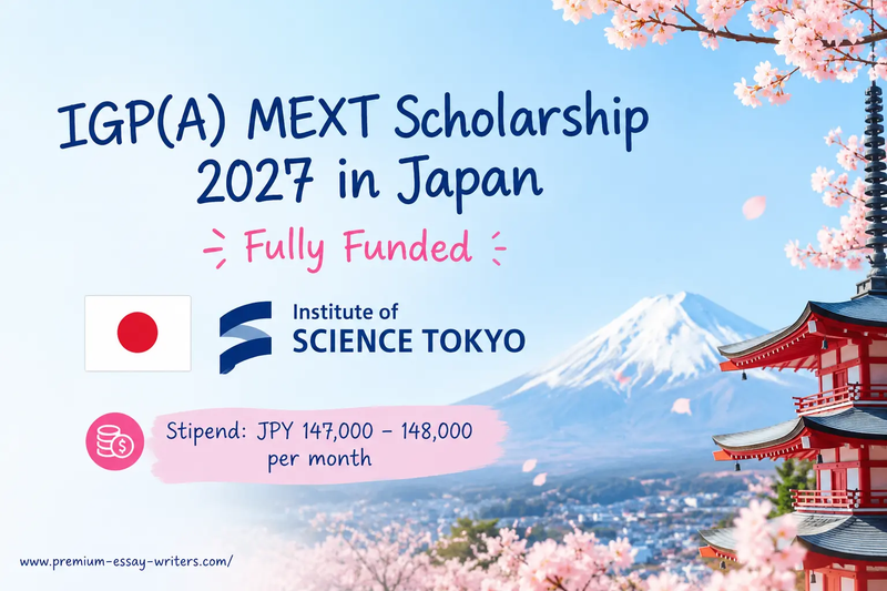 IGP(A) MEXT Scholarship 2027 in Japan | Fully Funded Opportunity
