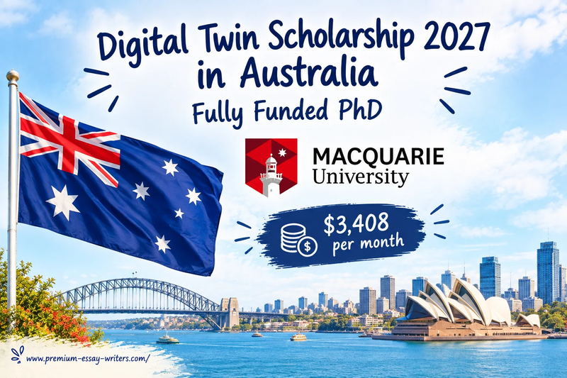 Digital Twin Scholarship 2027 in Australia | Fully Funded PhD at Macquarie University