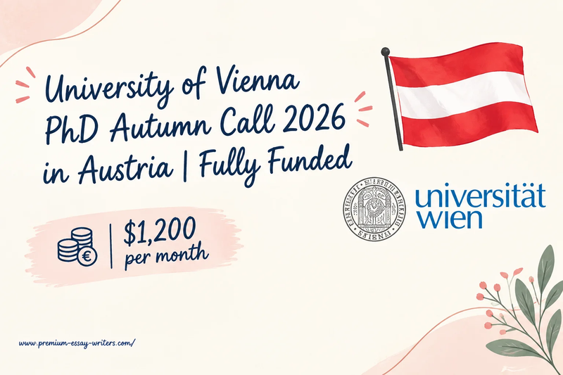 University of Vienna PhD Autumn Call 2026 | Fully Funded PhD in Austria 2026 Now