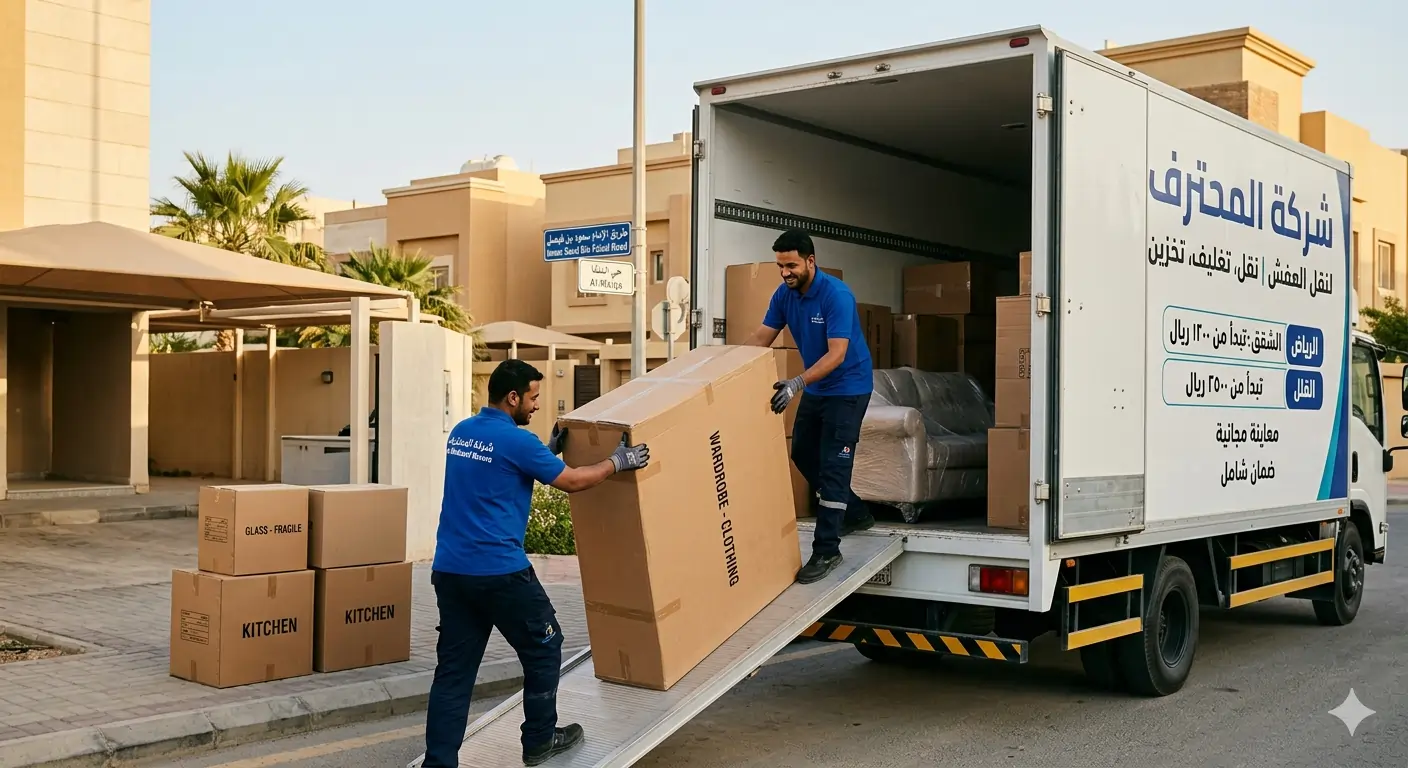 "خدمات شركة المحترف لنقل العفش وصيانة المكيفات في الرياض باستخدام الحلول الرقمية والتقنية الحديثة"