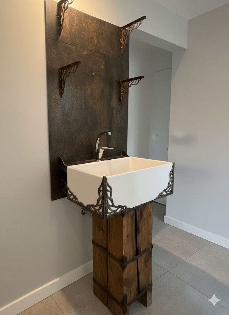 מעמד כיור מטבח לדירת סטודיו