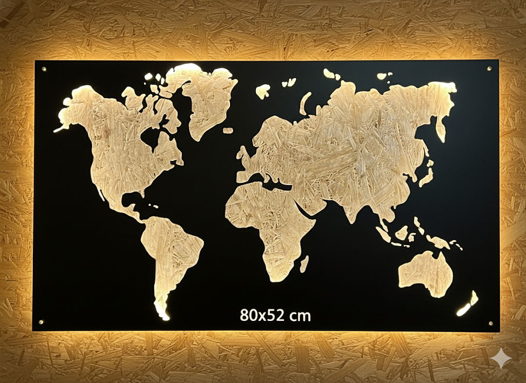 מפת עולם מרחפת