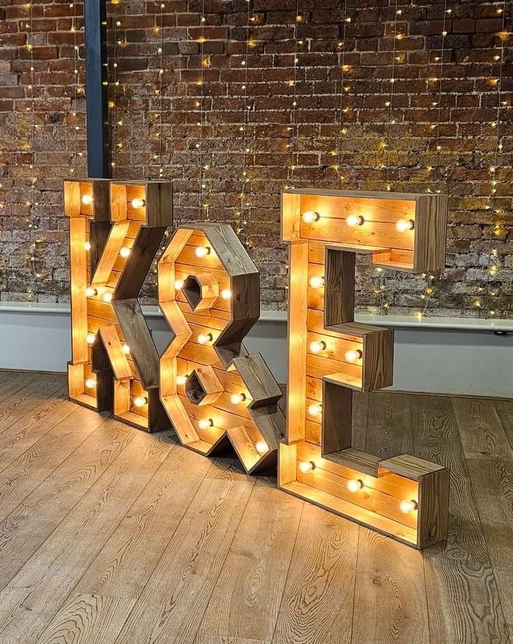 Light Up Letter Hire