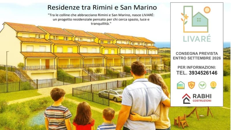 12 villette a schiera dal design contemporaneo, immerse nel verde, con vista mare panoramica aperta sul paesaggio collinare.