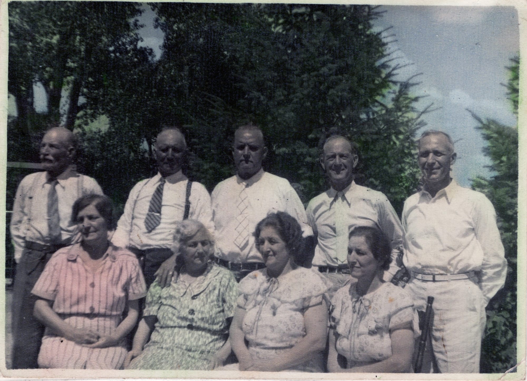 Emingers - Paul, Herman, John, Gus and Julius, Ernestine, Ann, Linn & Barbara