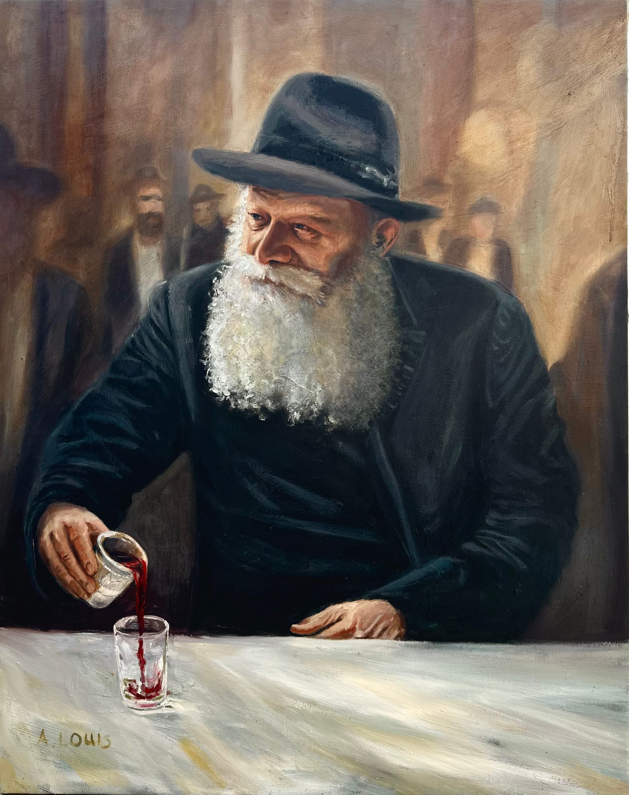 כוס של ברכה הרבי מלובביץ׳ אריאל לואיס