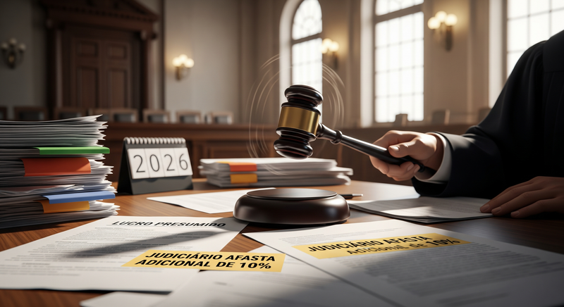 Lucro presumido mais oneroso em 2026:Judiciário afasta adicional de 10% e abre precedente relevante aos contribuintes