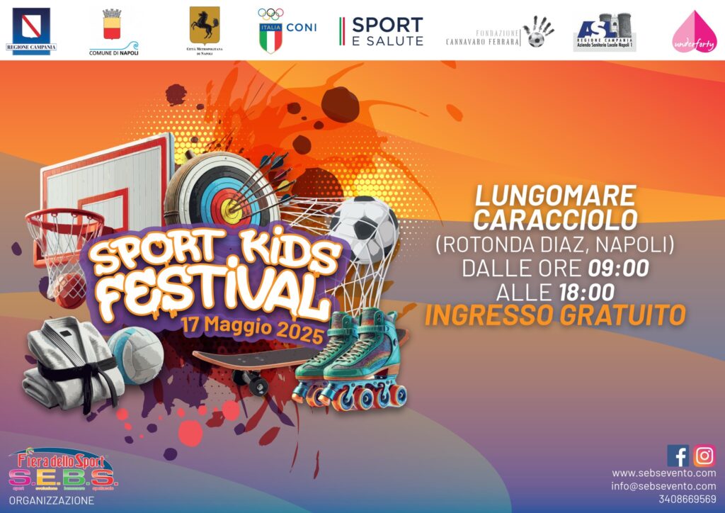 NAPOLI: 17 MAGGIO prima edizione dello Sport Kids Festival