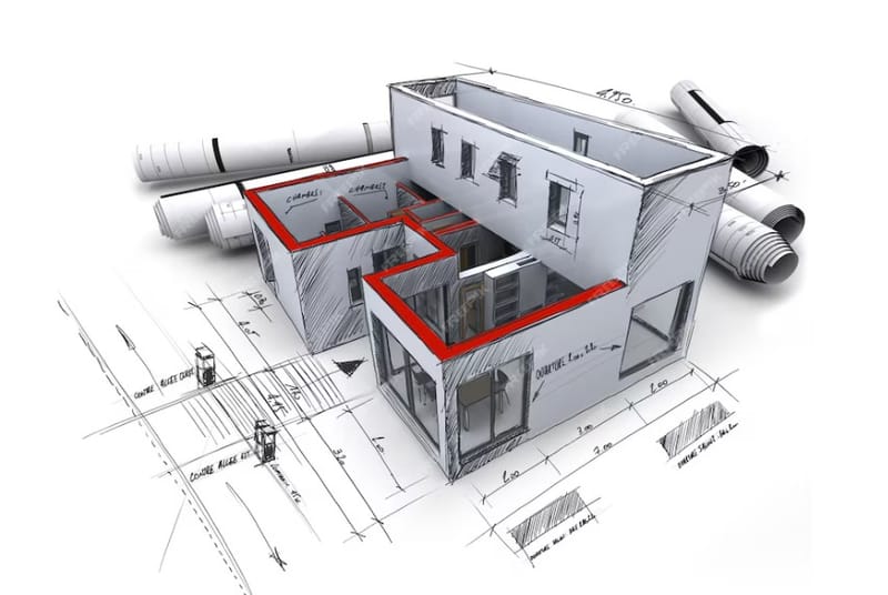 Preparing architectural, structural, electrical and mechanical drawings