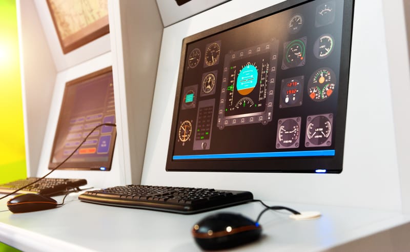 Registrazione video della tua esperienza di volo sul simulatore