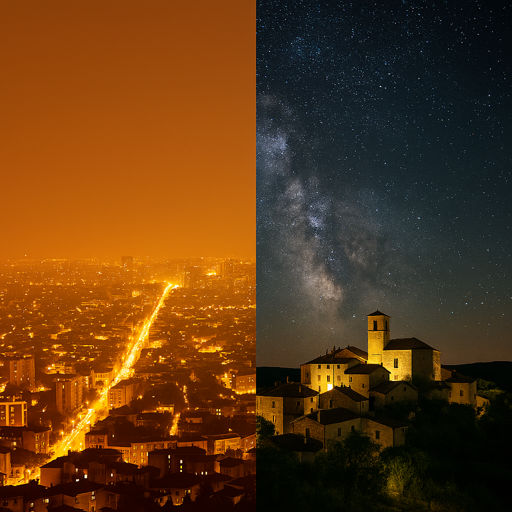 Luce fuori controllo: sprechi, rischi e natura sotto assedio