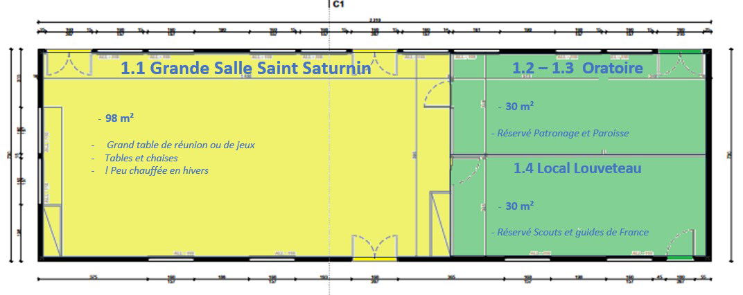 Le bâtiment 1 et ses prestations