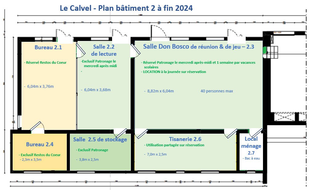 Le bâtiment 2 et ses prestations