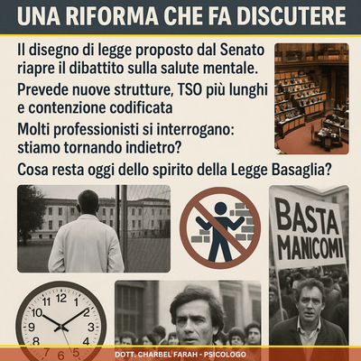 Legge Basaglia e nuova riforma della salute mentale: tra aggiornamento e rischio regressione