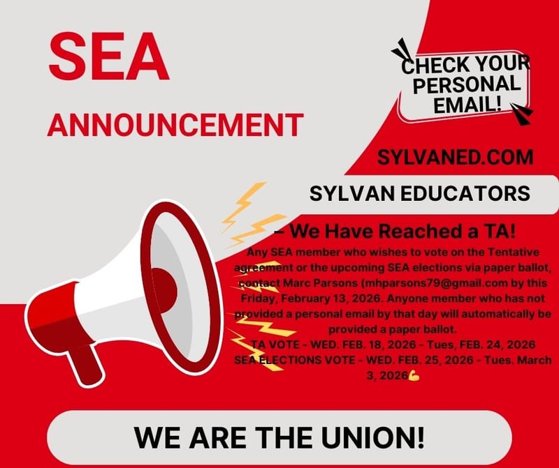SEA Tentative Agreement Reached. Voting Soon.