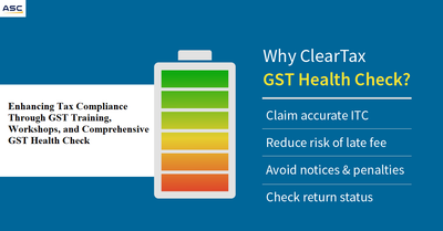 Enhancing Tax Compliance Through GST Training, Workshops, and Comprehensive GST Health Check