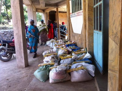 Annual food distribution to widows