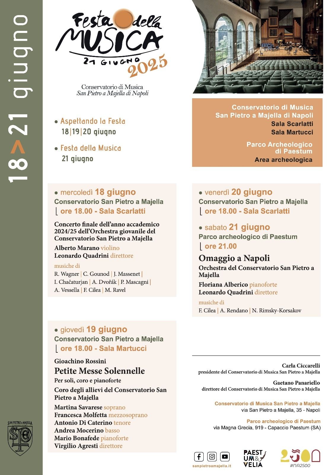 Il Concerto di Rendano a Napoli e a Paestum