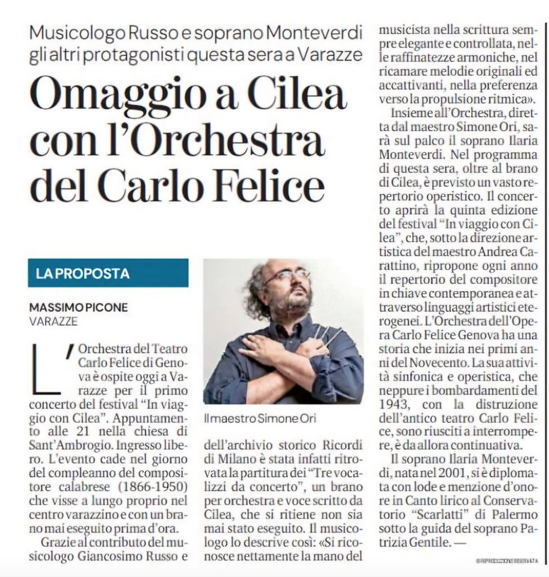 Francesco Cilea - Tre vocalizzi da concerto per voce e orchestra