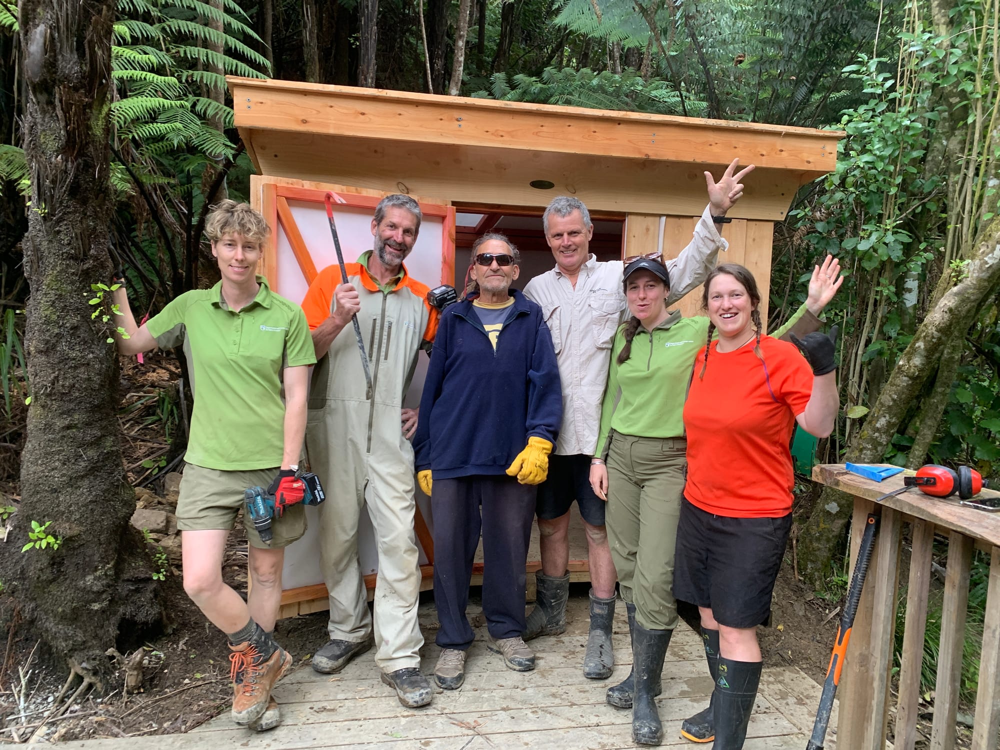 Shed Build on DOC visit