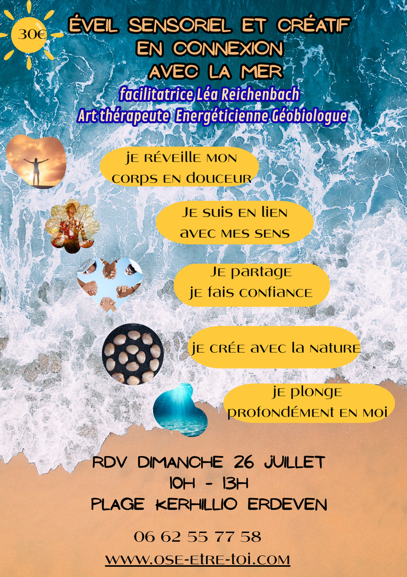 Eveil sensoreil et creatif en connexion avec la mer
