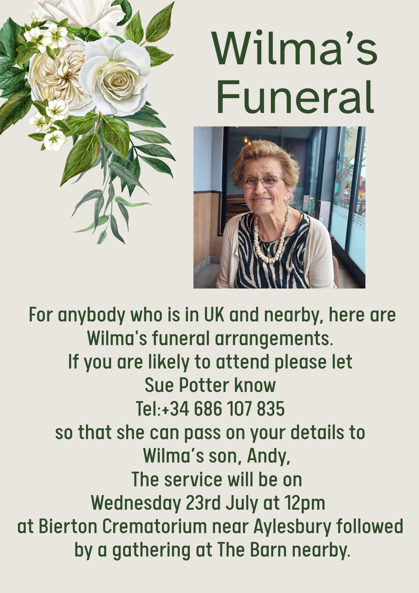 Wilma's Funeral