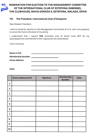 NOMINATION FORM