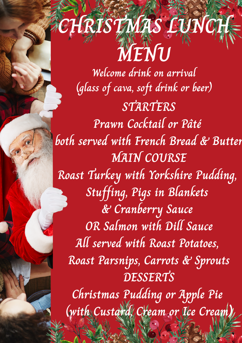 Christmas Lunch Menu