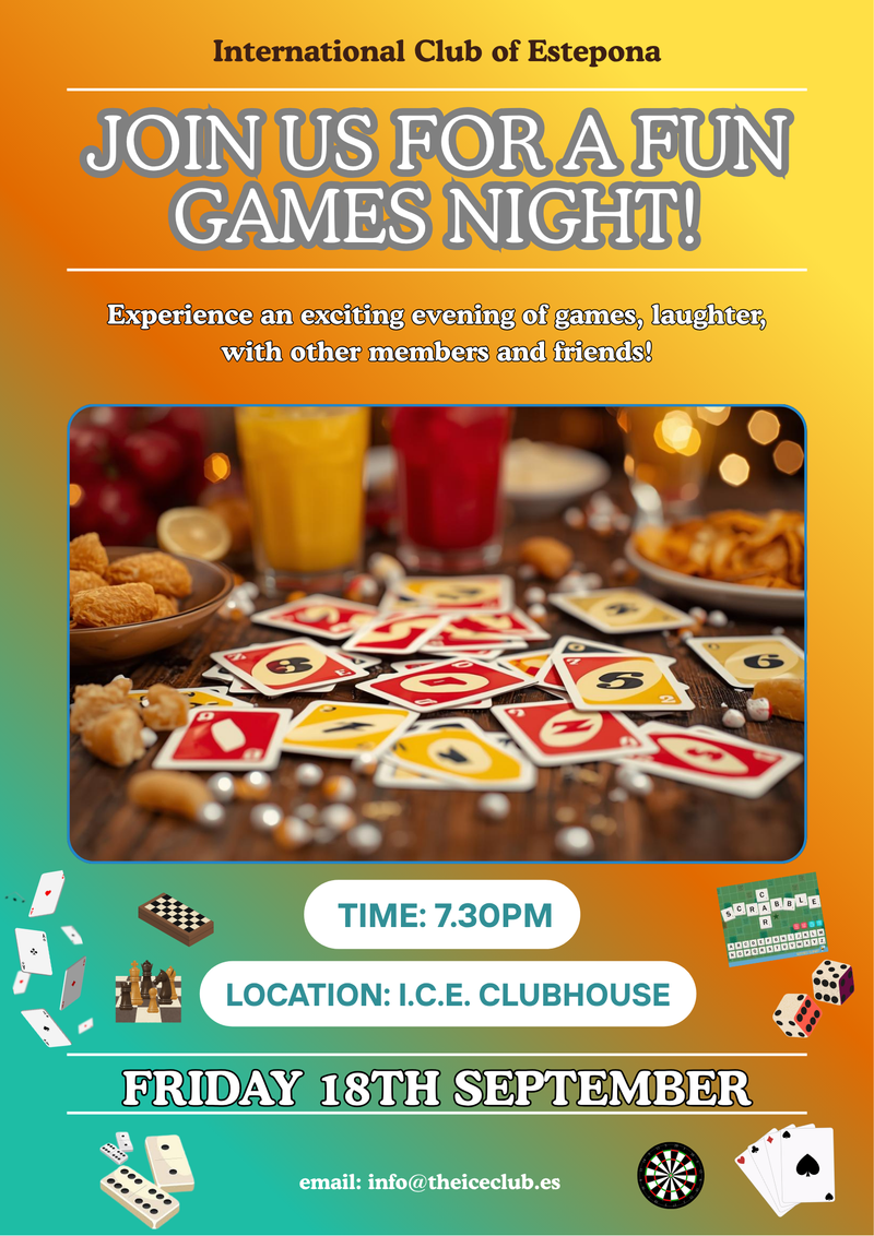 GAMES NIGHT 18th September