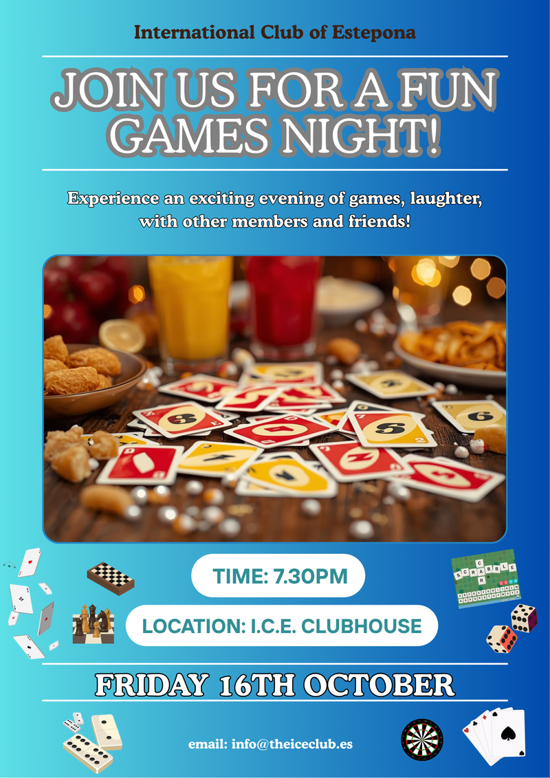 GAMES NIGHT OCTOBER