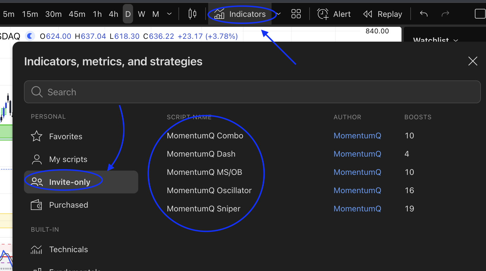 2. Click on "Invite Only" and add the desired script.