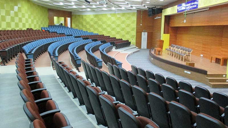 Installation of Auditorium Chairs at JSS, Mysore, Karnataka by TSI