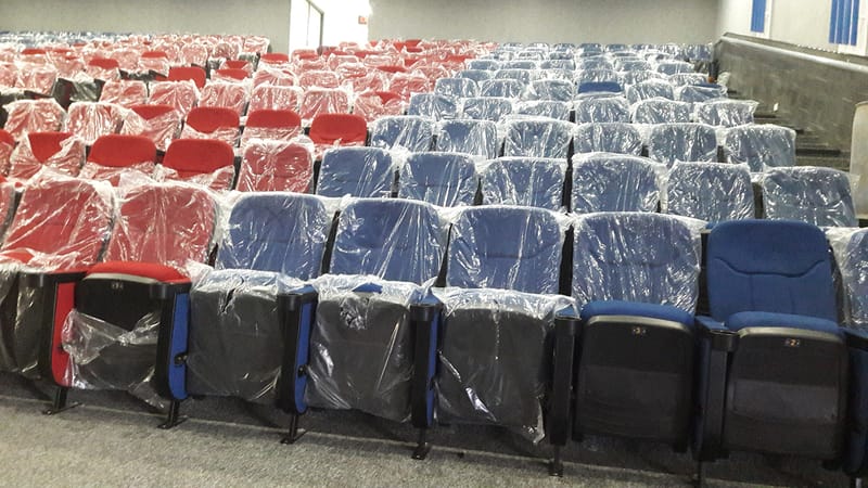 Installation of Auditorium Chairs at Metoda GIDC by TSI