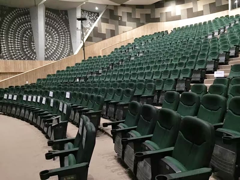 Installation of Auditorium Chairs at Tagore Hall, Paldi, Ahmedabad by TSI