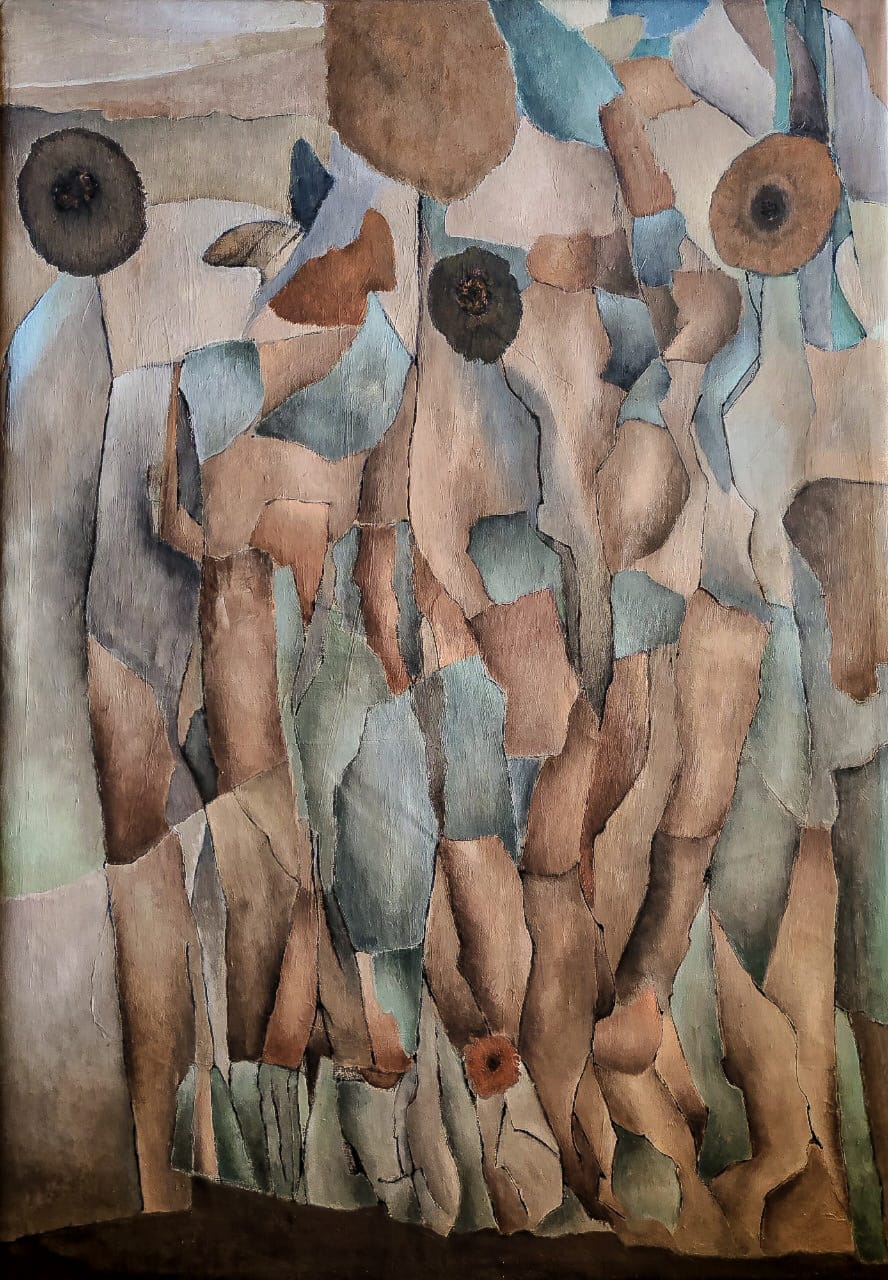 Spring in wartime: a wall, a ruin, a memory of what could have been.