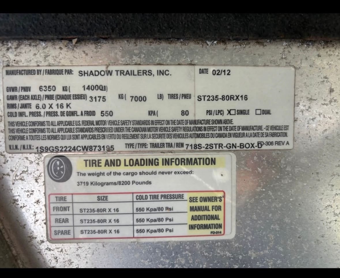 2012 Shadow All Aluminum 2+1 