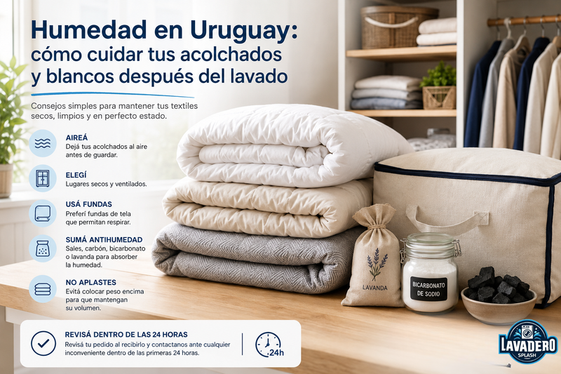 Humedad en Uruguay: cómo cuidar tus acolchados después del lavado