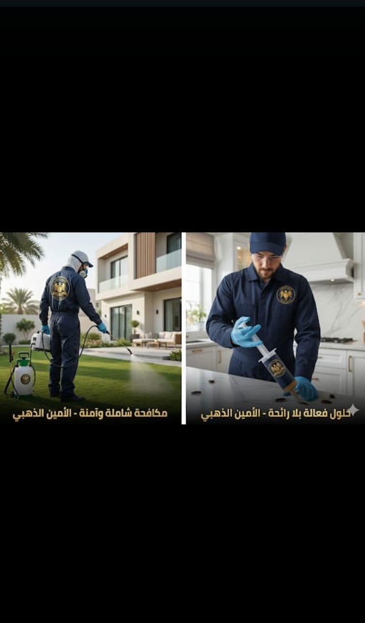شركة مكافحة حشرات بالمدينةالمنورة - الأمين الذهبي لضمان بيئة آمنة
